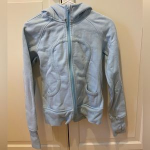 Lululemon scuba hoodie full zip light blue